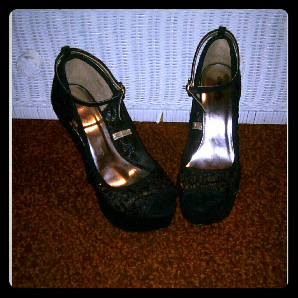 On Sale, Gently Worn Black Pair of Stiletto Heels
